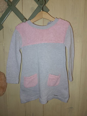 Alouette No98 Dress for 3 Years Like New, Gray and Pink