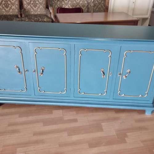 French buffet petrol like new, dimensions 2.24x0.97x0.58 m