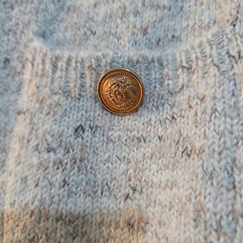 Cardigan with buttons, new, multicolor turquoise, size M