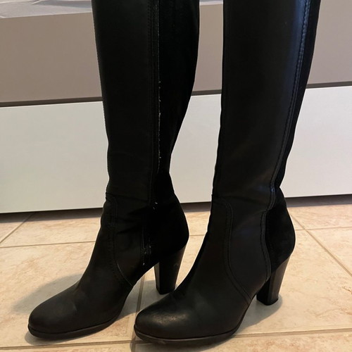 Nak boots used, Italian, black, size 36