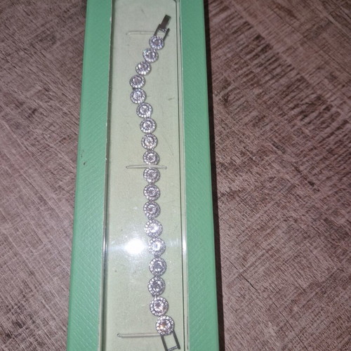Swarovski bracelet, silver