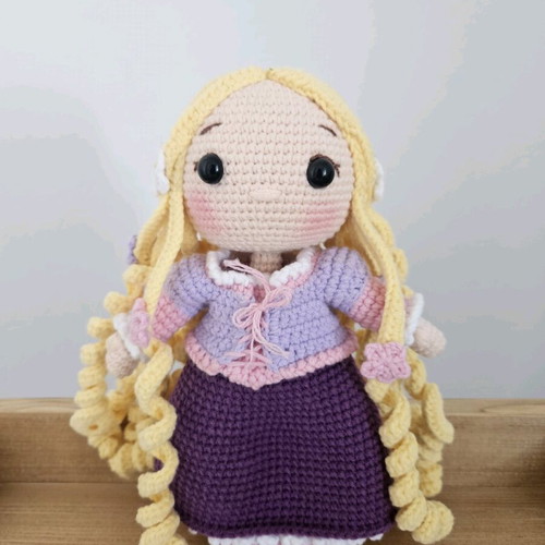 Rapunzel doll handmade like new
