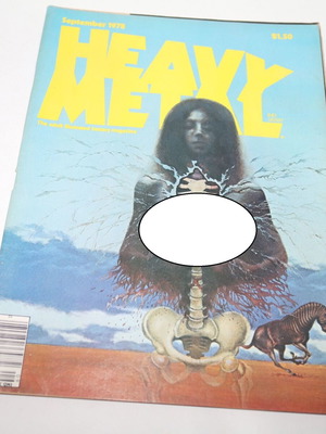 Heavy Metal Magazine Sep 1978 μεταχειρισμένο, επιστημονικής φαντασίας κόμικ