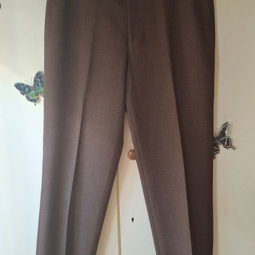 Men's fabric pants used, summer brown, size Large/XL