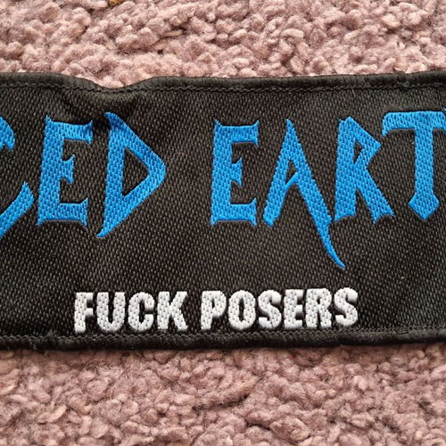 Iced Earth Fuck Posers 1996 embroidered patch used