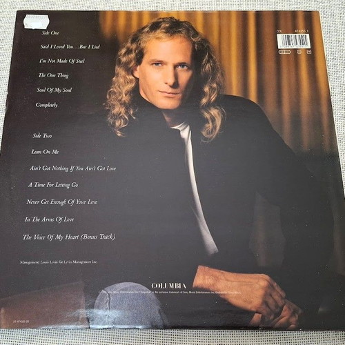 Michael Bolton The One Thing LP like new, rock