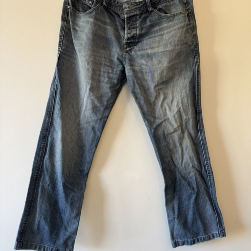 Glou Jeans men's straight fit W38 denim pants, blue