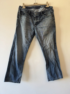 Glou Jeans men's straight fit W38 denim pants, blue