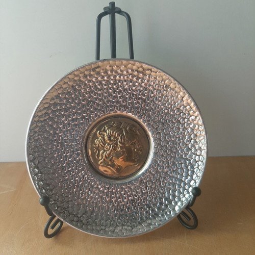 Macedonian Silver Plate 925 with Alexander the Great, like new