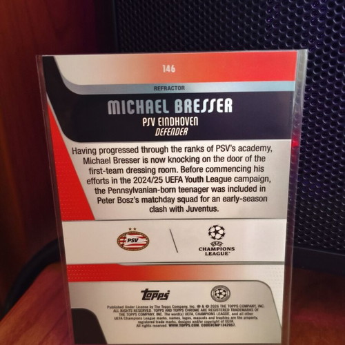 Michael Bresser Rookie Card Topps Chrome 25-26 New