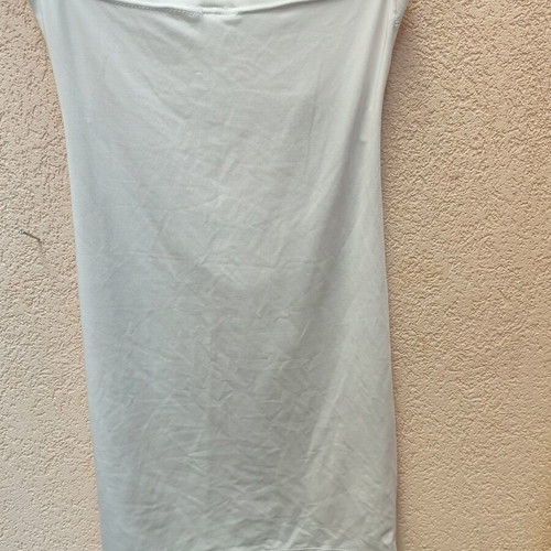 Strapless White Dress with Cut-Outs Like New, Lycra XS