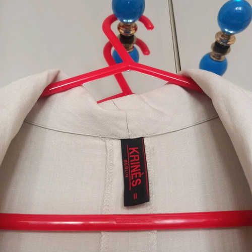 Linen coat Krines Berlin spring autumn like new, one size beige