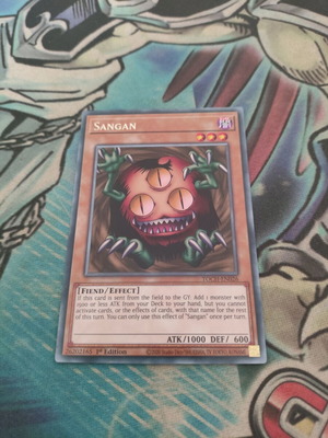 Sangan Yu-Gi-Oh card like new, rare