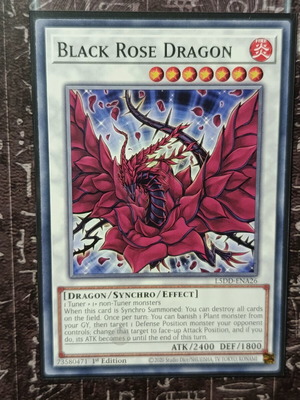 Black Rose Dragon card like new with Ultra Pro sleeve