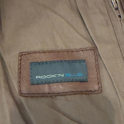Leather jacket used brown size 34