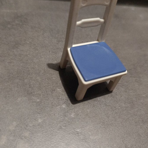 Playmobil wooden-style white chair