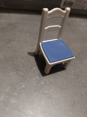 Playmobil wooden-style white chair