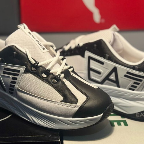 Emporio Armani shoes for men new, casual, black and white