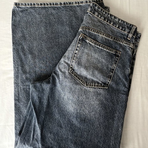 High-waisted jeans H&M blue like new, size XL