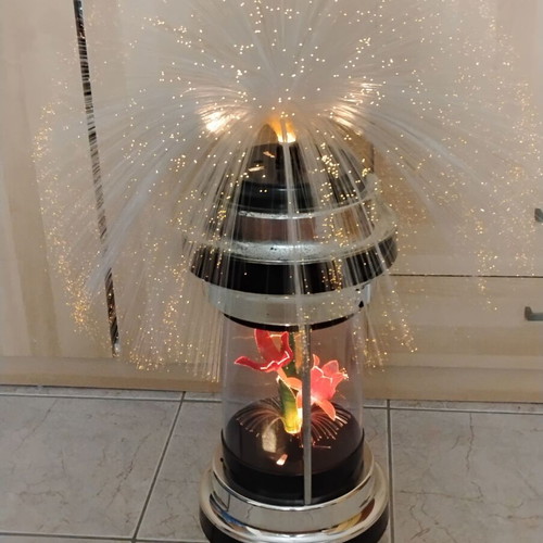 Vintage Fiber Lamp 1970s used with optical fibers