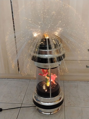 Φωτιστικό Vintage Fiber lamp 1970s μεταχειρισμένο με οπτικές ίνες