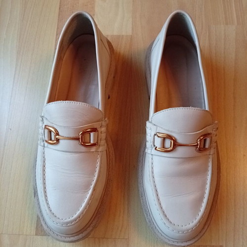 Zara women's loafers size 41 used, beige
