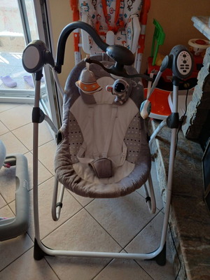 Electric baby swing with music and nature sounds