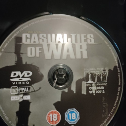 Casualties of War DVD like new, Greek subtitles