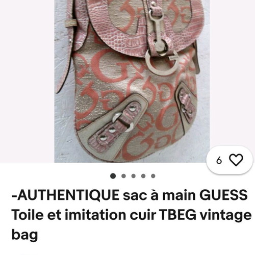 GUESS original beige crossbody bag.