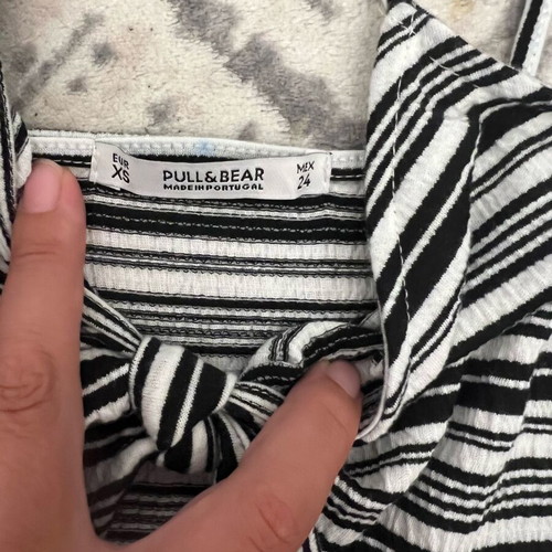 Pull & Bear striped jumpsuit like new XS sporty elegant
