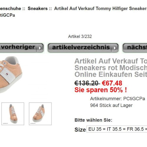 Tommy Hilfiger sneakers new, size 41, rose gold textile and leather