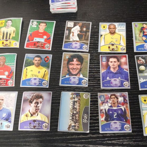 Golden Shop Greek Football Championship 2004–2005 collectible stickers set of 80
