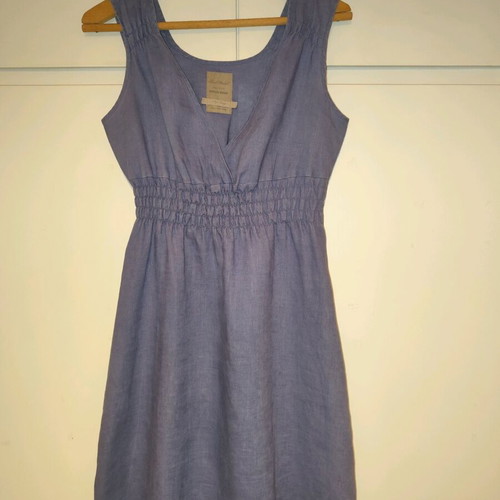 Soul Rebel linen dress like new, lavender blue