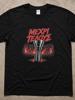 T-shirt Olympiacos "ΜΕΧΡΙ ΤΕΛΟΥΣ" anniversary, like new
