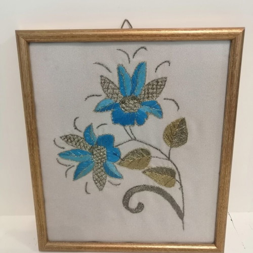 Embroidered frame