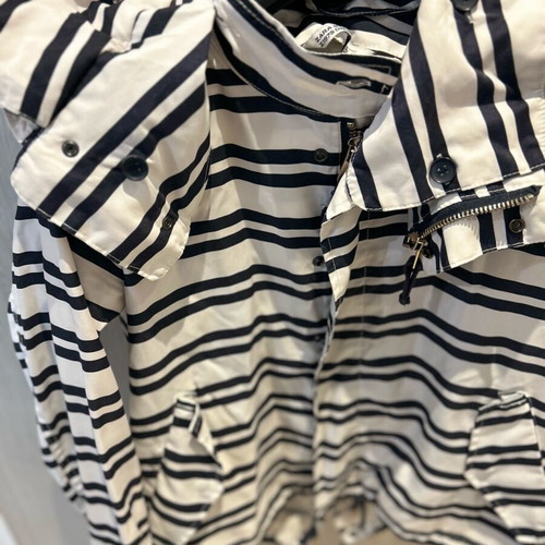Zara navy blue marinière jacket, medium size