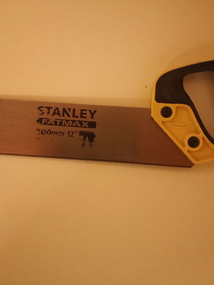 Hand saw for plastics and PVC used