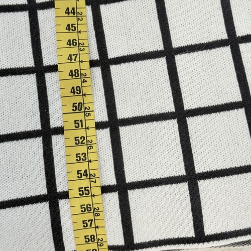 Stefanel knitted cotton blouse like new, white and blue