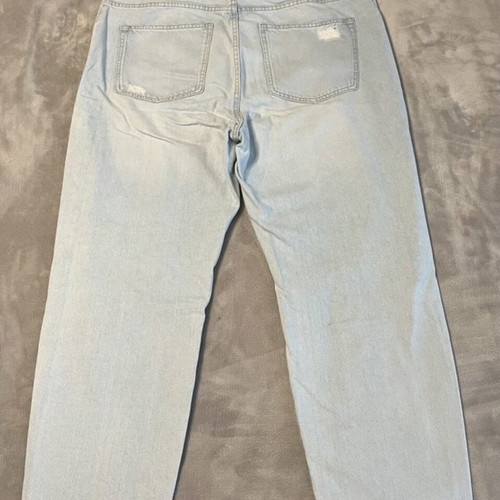 Bershka denim ripped blue jeans size 44 like new