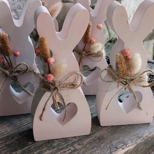 Handmade Easter decoration made of plaster new