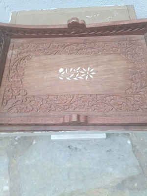 Handmade wooden tray 1960 like new