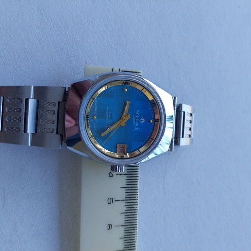 Miraz men's wind-up watch NOS Swiss 1970s new