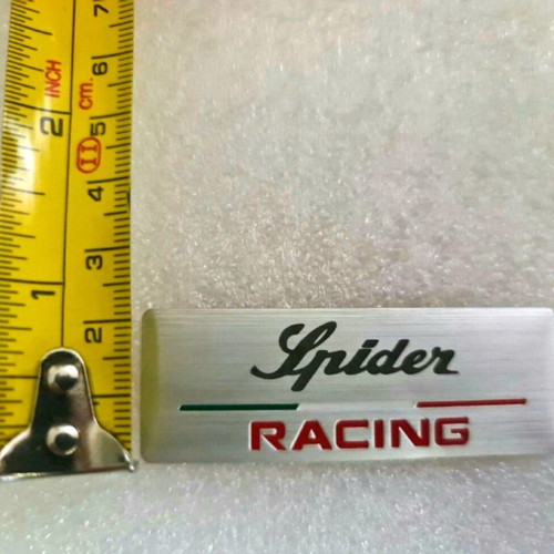 Alfa Romeo Spider Racing aluminum badge new