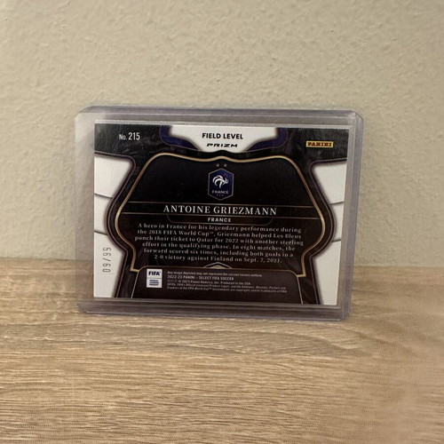 2022-23 Panini Select FIFA France Antoine Griezmann Field Level Orange Prizm card /60