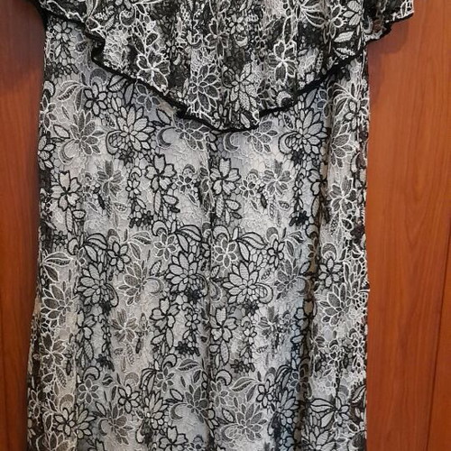Mat plus size dress like new, black and beige, size M