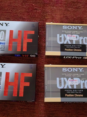 Κασσέτες ήχου Sony καινούργιες, σετ 4 τεμαχίων