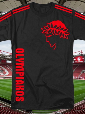 Ολυμπιακός t shirt καινούργιο βαμβακερό με εκτύπωση σταμπάς dtf