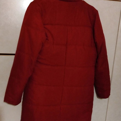 Women's thick winter jacket size M like new, red