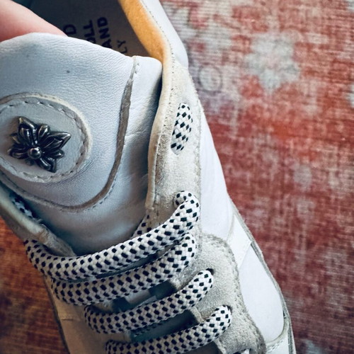 John Richmond women's sneakers used, size 38, white and beige