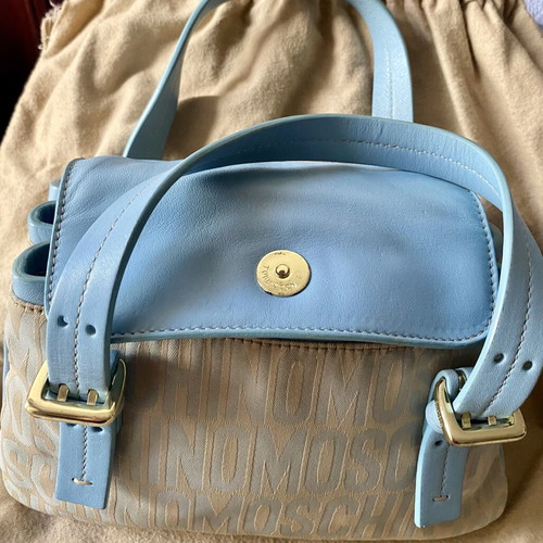 Moschino vintage baby blue handbag